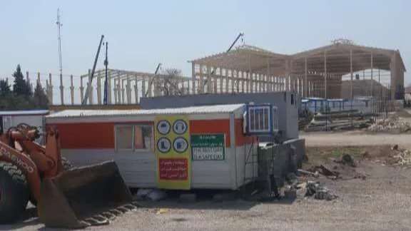 Installation of shed and roof covering