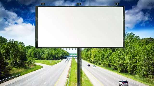 Industrial town billboard