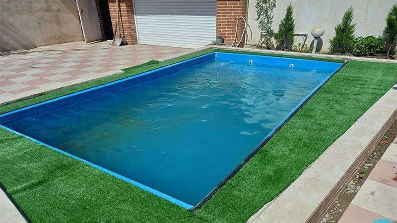 Concrete and prefabricated pool in Nooranjad