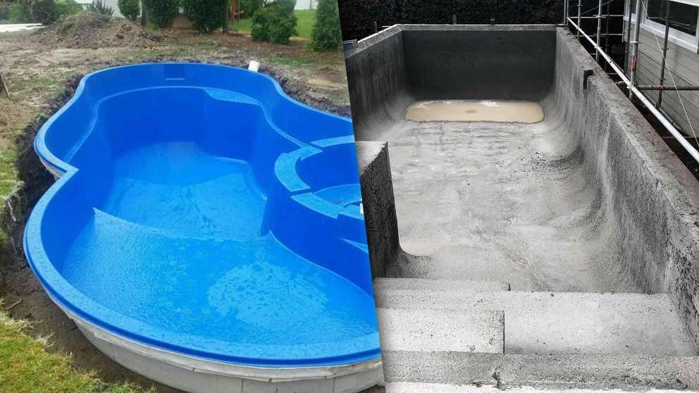 Concrete and prefabricated pool in Nooranjad
