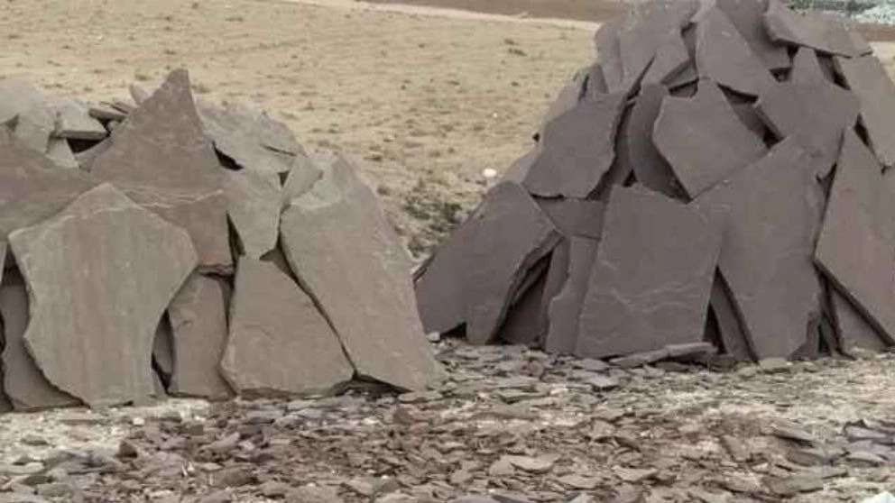 Damavand flat and mountain rock