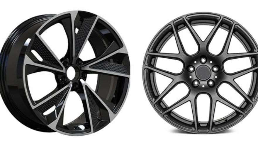 Dr. Rubber tires and rims