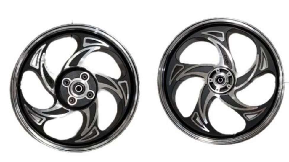 Dr. Rubber tires and rims