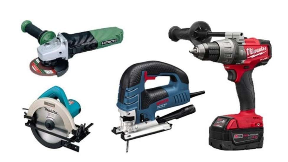 Huge electrical and industrial tools