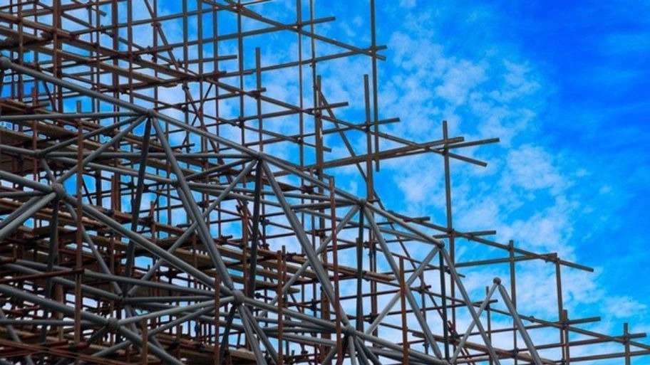 Fisherman's metal scaffolding