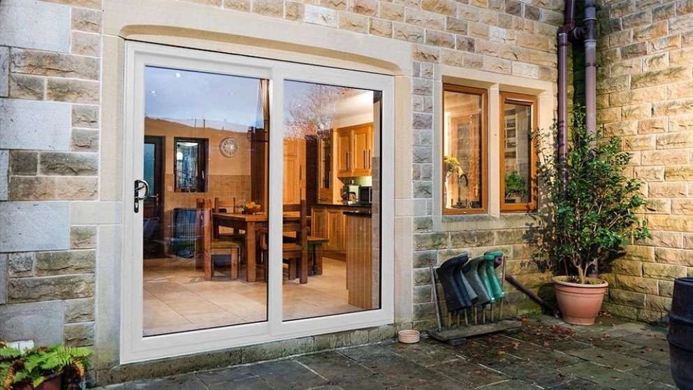 Front double-glazed door and window