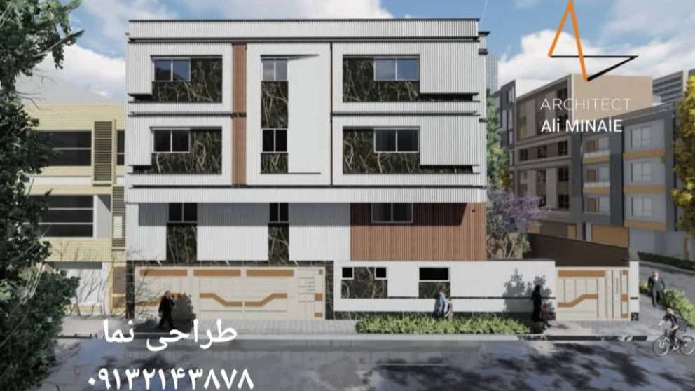 The design of the facade of Minai building