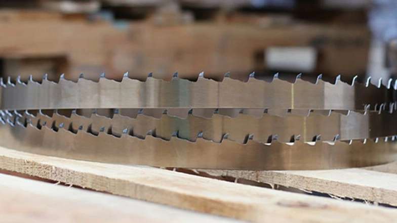 Production and distribution of wood strip blade