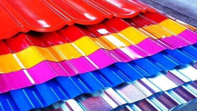 Colored and galvanized sheets