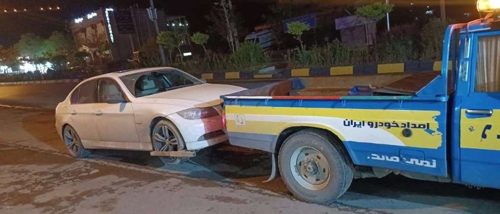 Black Benz Soltani ambulance