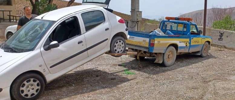Black Benz Soltani ambulance