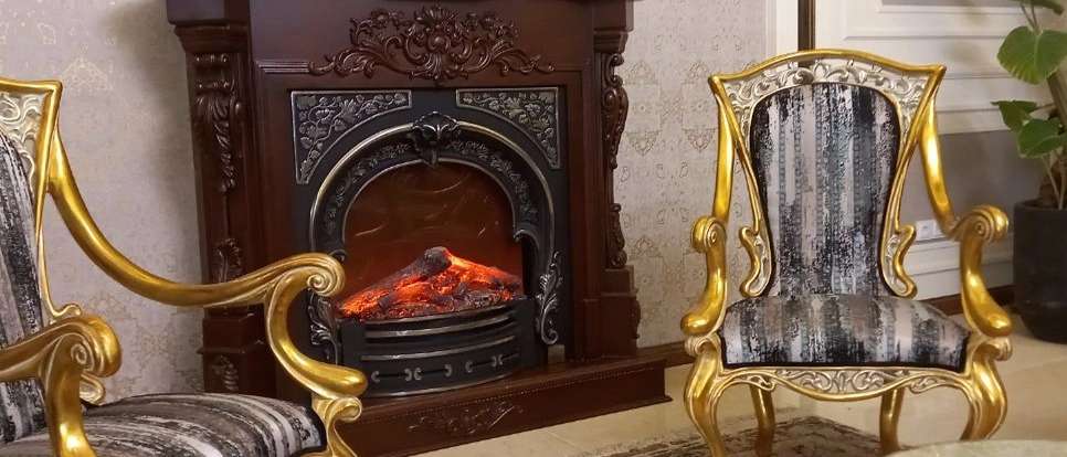 Cast iron fireplace
