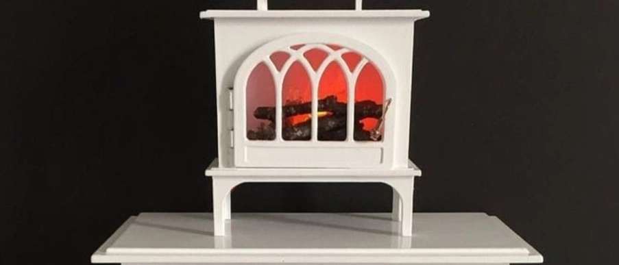 Furnished electric fireplaces