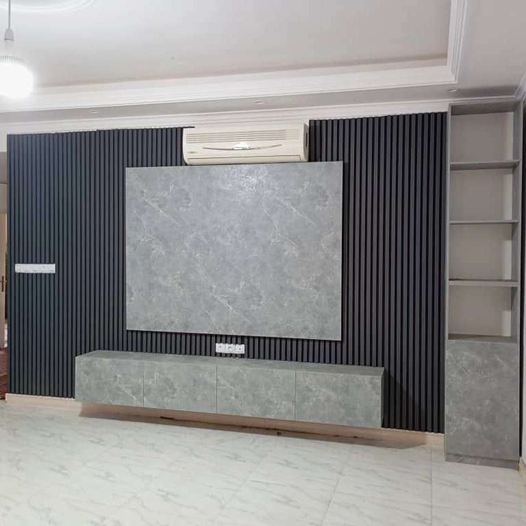Implementation of TV wall with modern and classic design