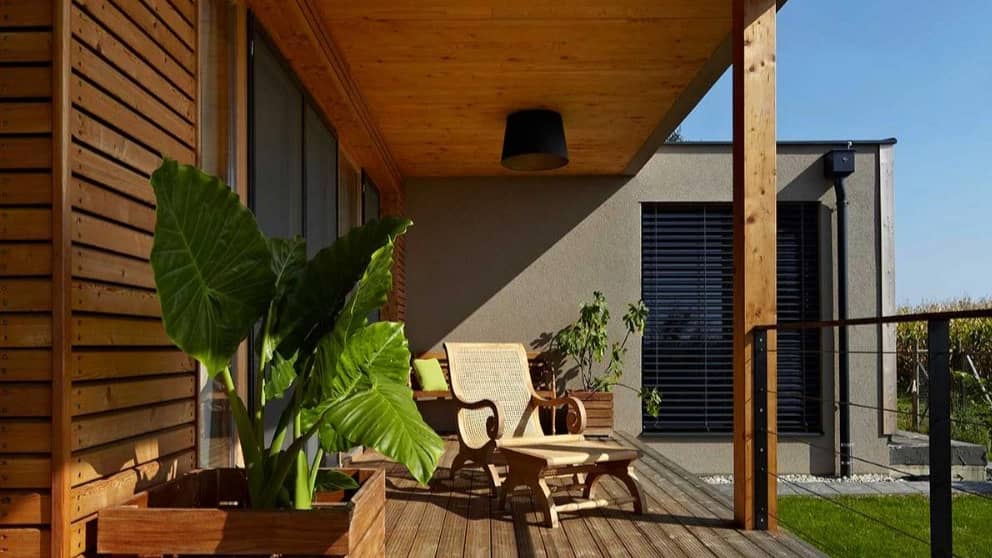Wooden facade of Iranian Wood building