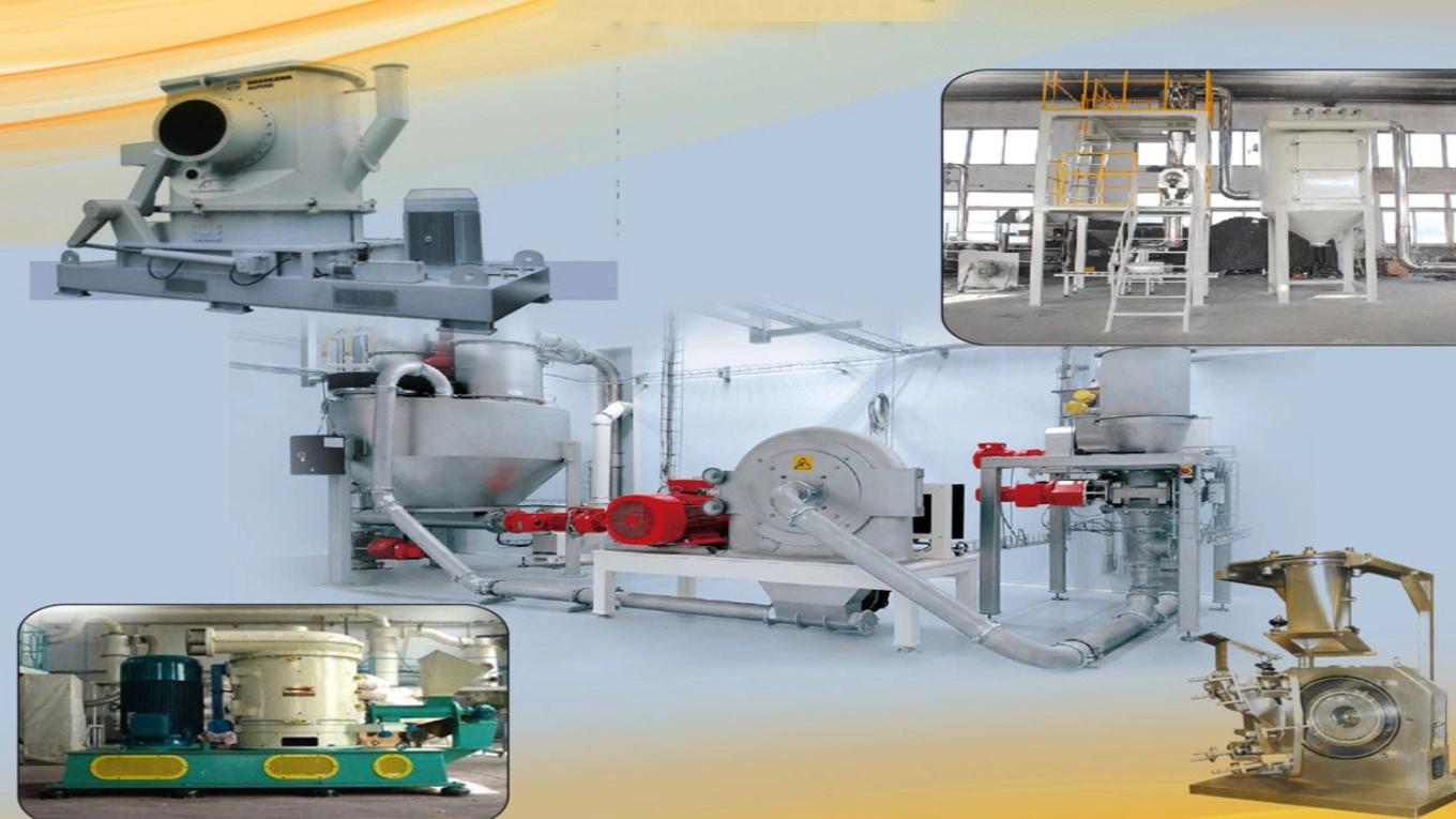 Milling mechanism for producing fine powder