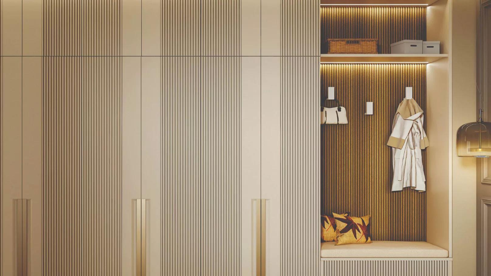 What features should a suitable wall closet have?