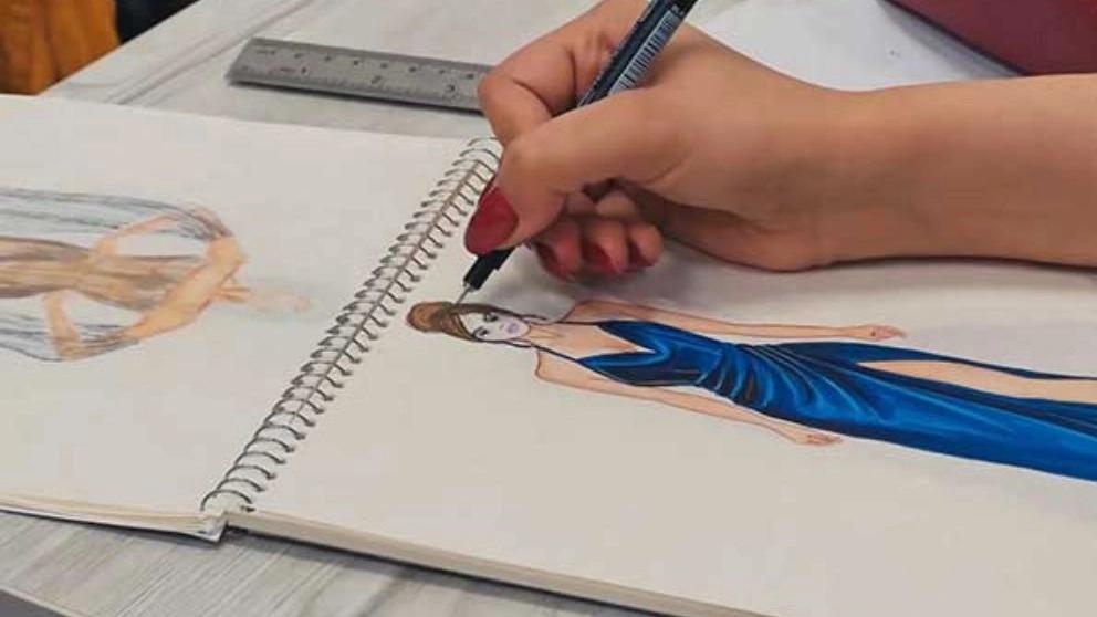 What elements does the clothing design process include?