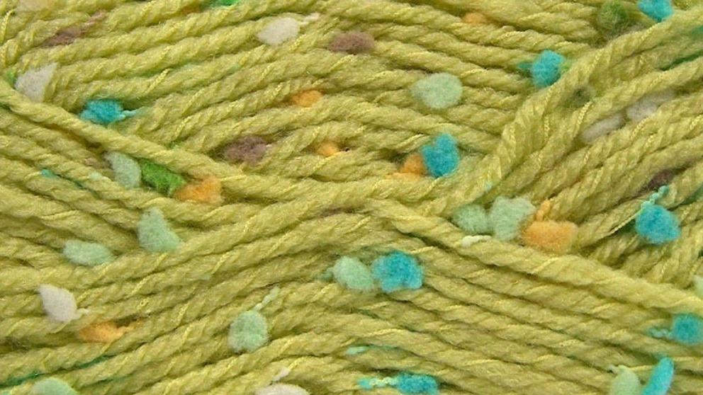 Fancy yarns in terms of the effect caused by the fibers