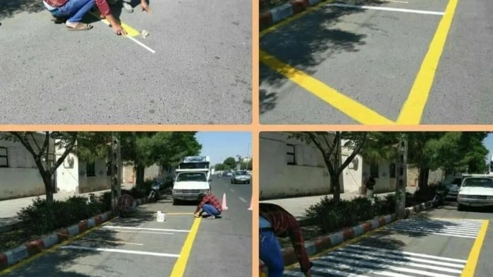 Delineation of roads and streets