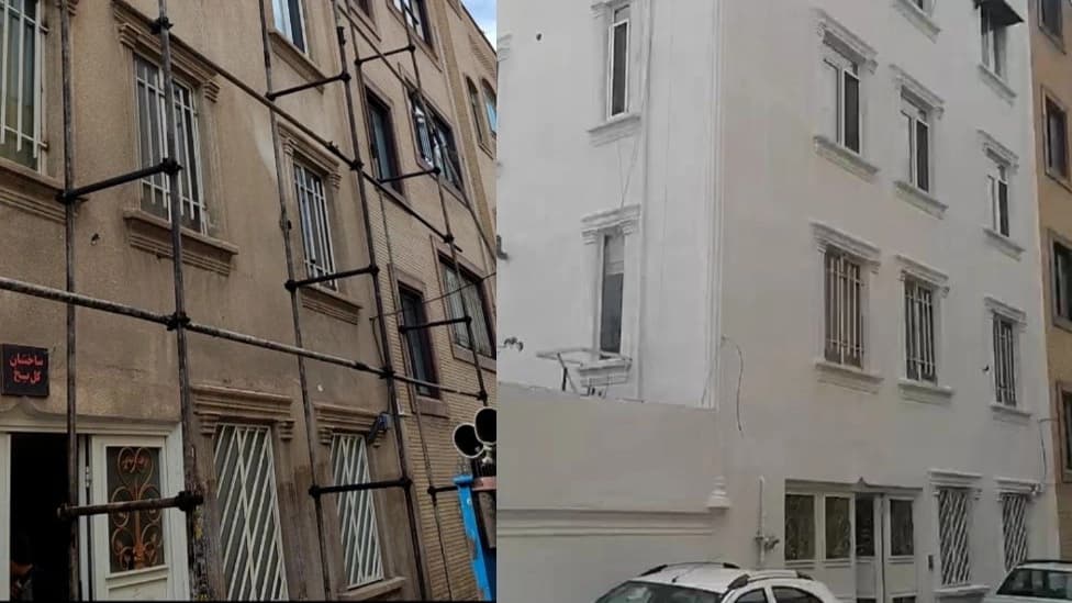 Insulation of the facade of the building