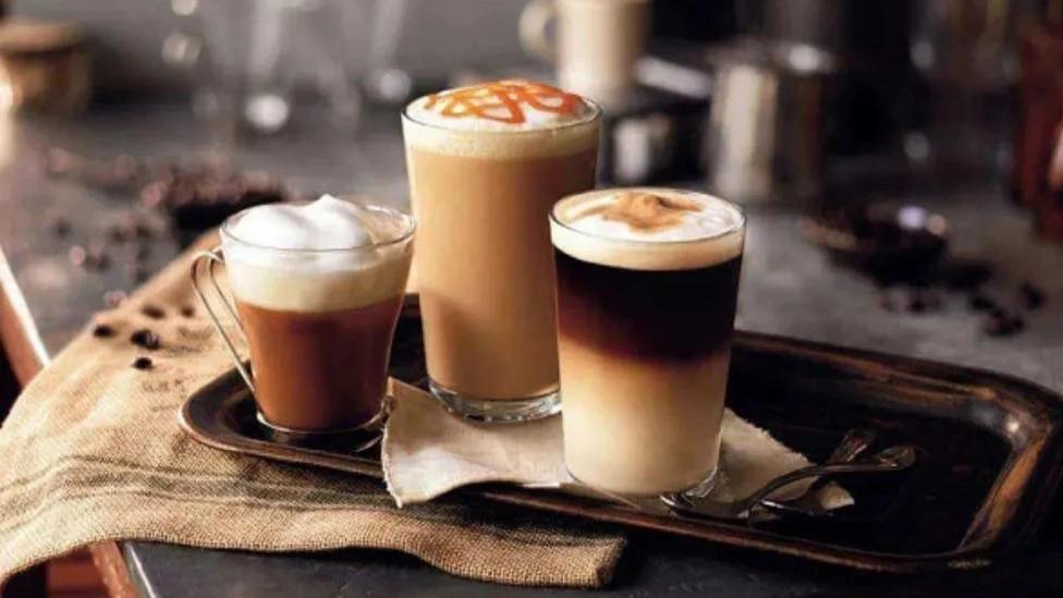 Coffee shop hot drinks