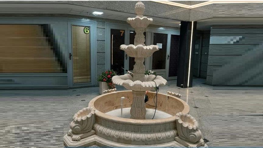 Eastern stone and homemade water fountain in Shahr Ray, Tehran
