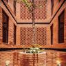 Danak Architecture House, design and implementation of brick facade and building materials in Shahrbabak
