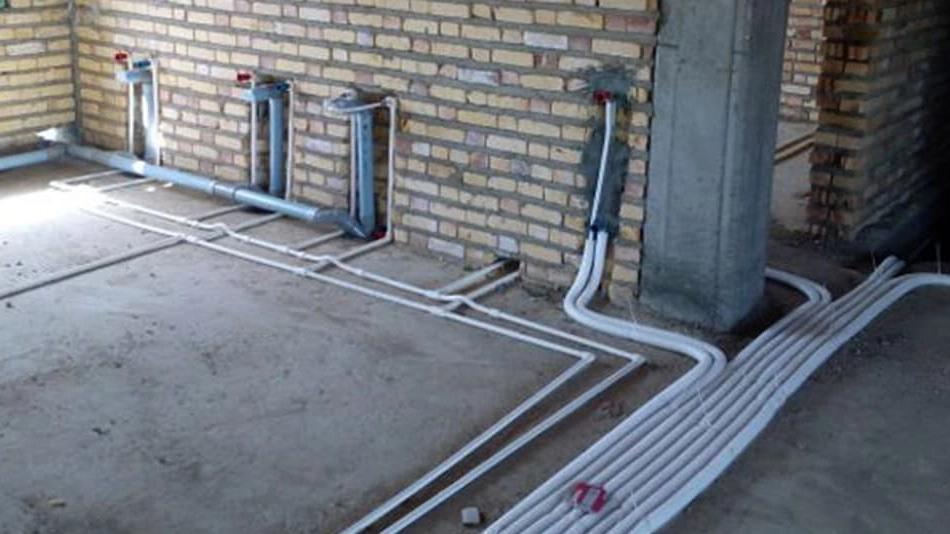 Implementation of building plumbing
