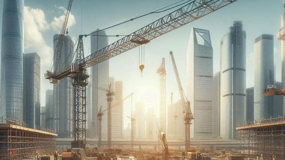 Mazandaran'da kapı vinç inşaatı