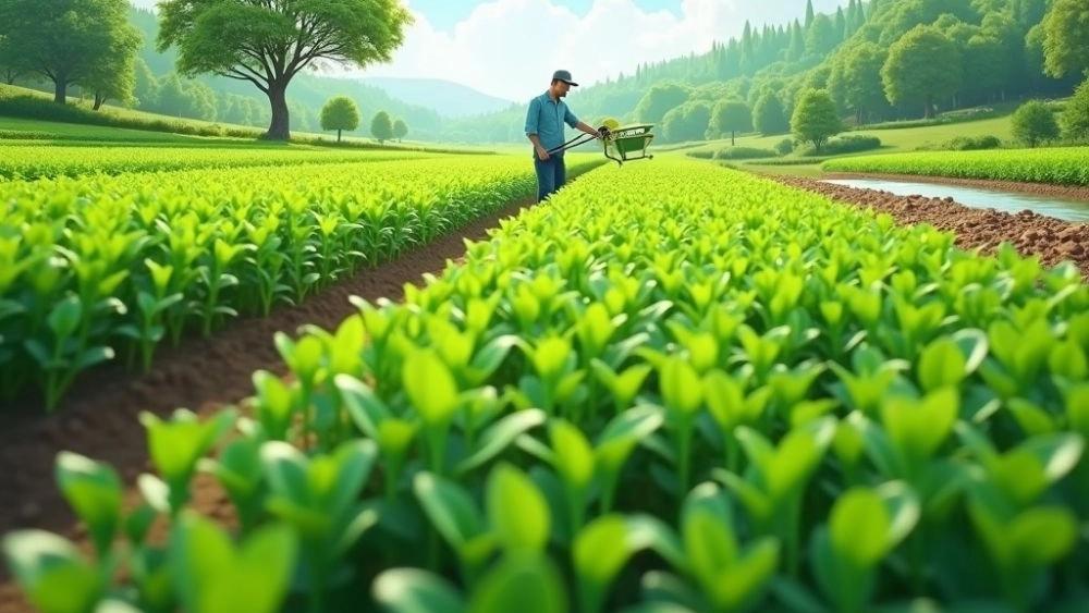 How do the fertilizers of Dan Green Seedling Company help sustainable agriculture?
