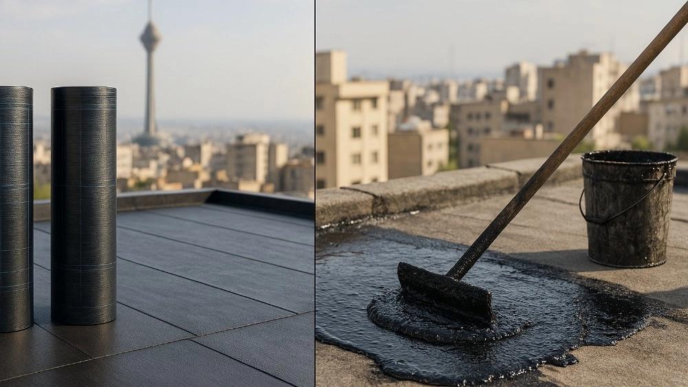 Comparison of asphalt and asphalt bitumen implementation in Tehran; Which method of insulation is more appropriate?