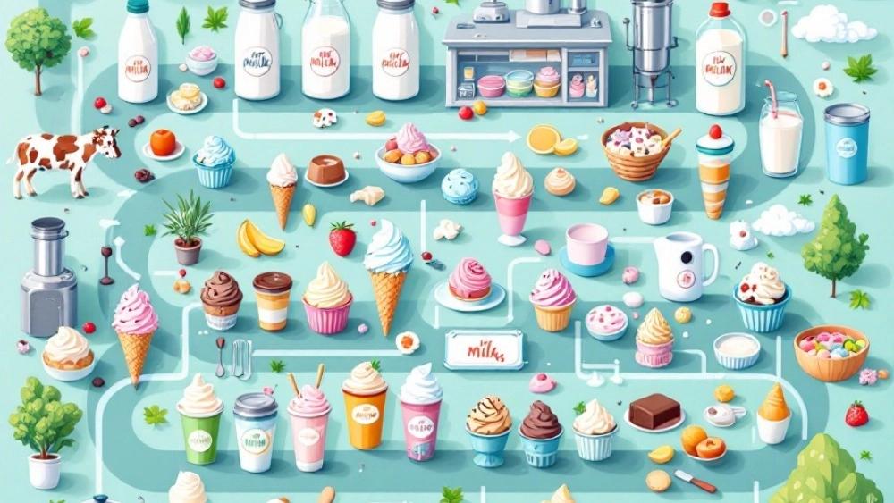 Ice Cream Production Process: From selection of raw materials to final supply
