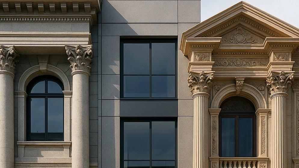Building Facade Selection Guide: Classic, Modern or Roman? Amiri's play in Khamam