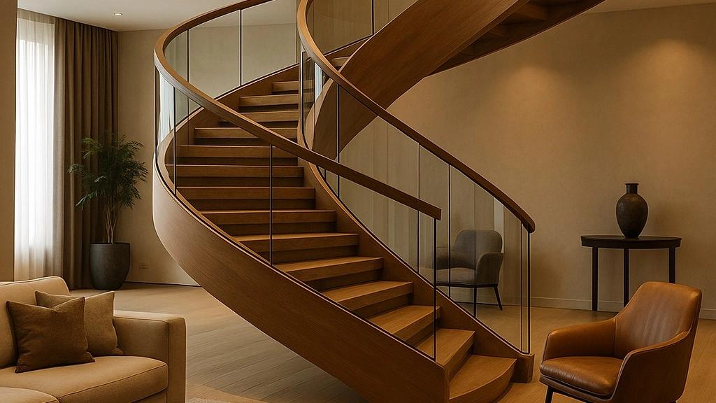 Why are screw stairs the best choice for luxury spaces?