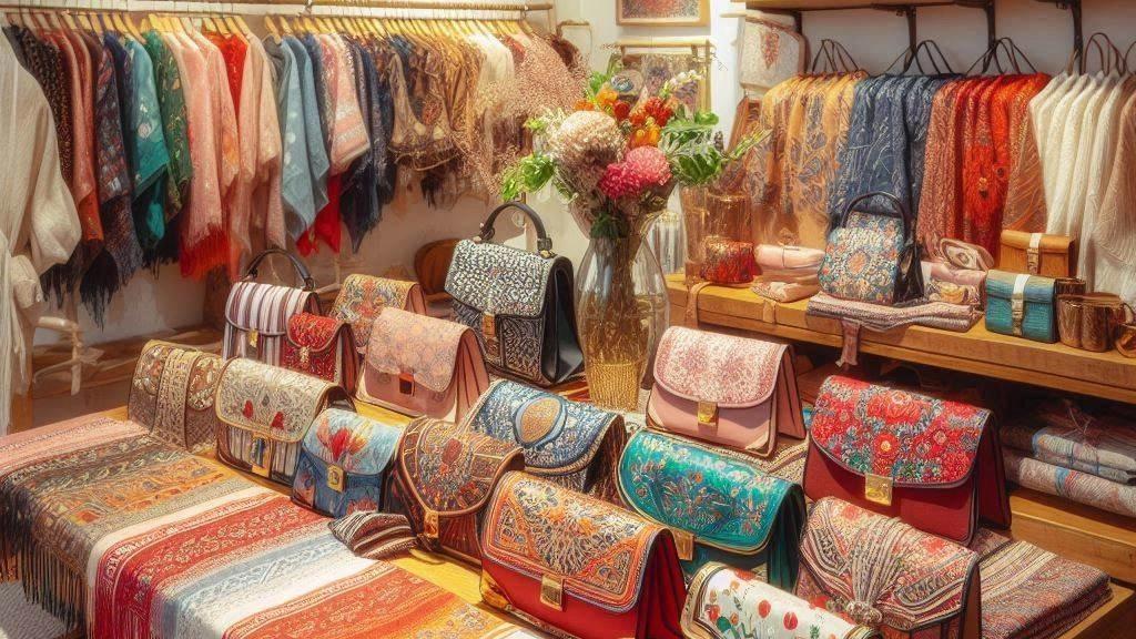 Buying a scarf and bag in Chalus from the latest models of 2 models