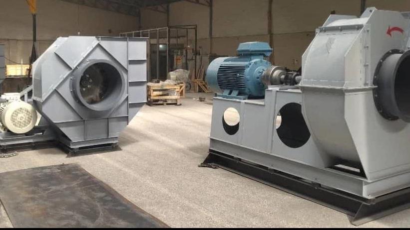 Construction of industrial fan centrifuge Specialized design and production in ventilation surfaces