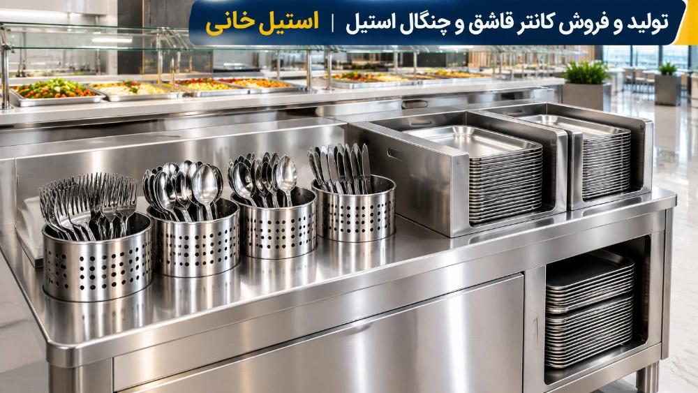 Production and sale of steel spoons and forks for restaurants in Tehran