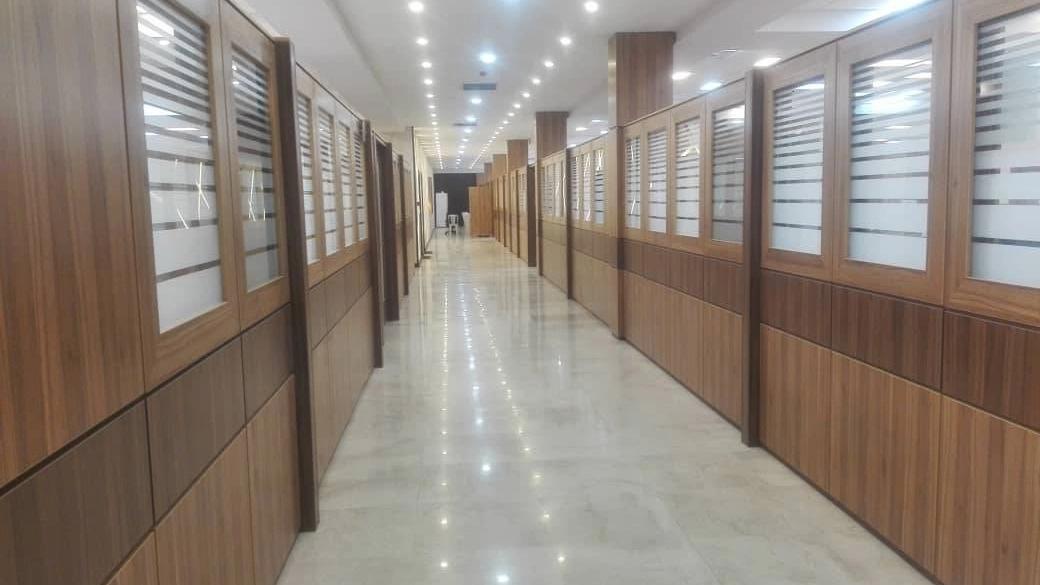 Implementing an office partition in Karaj with a design suitable for the office space