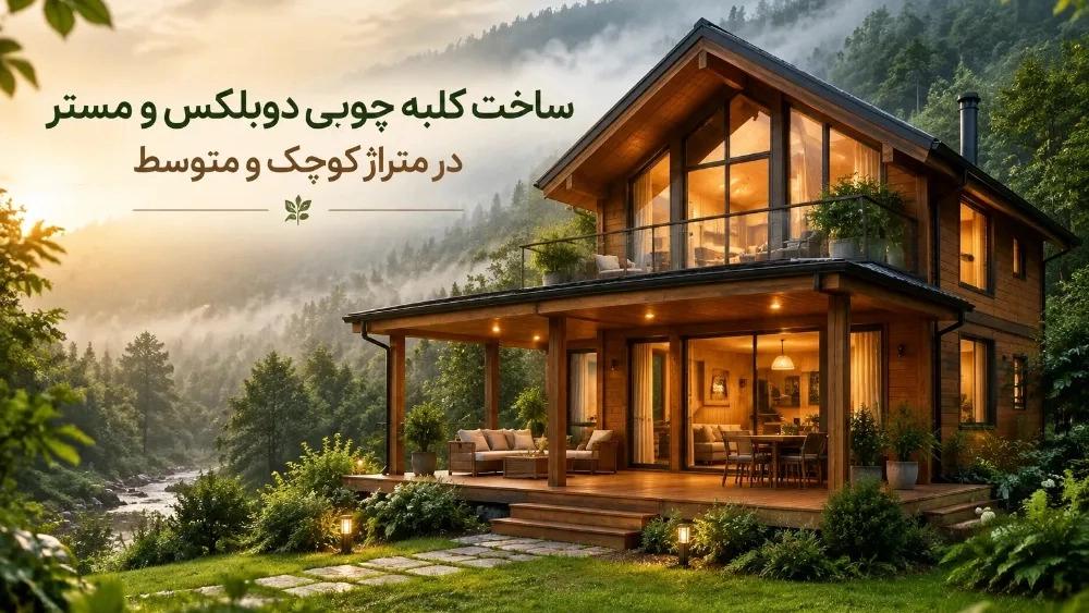 Construction of duplex and master wooden cottages in small and medium size