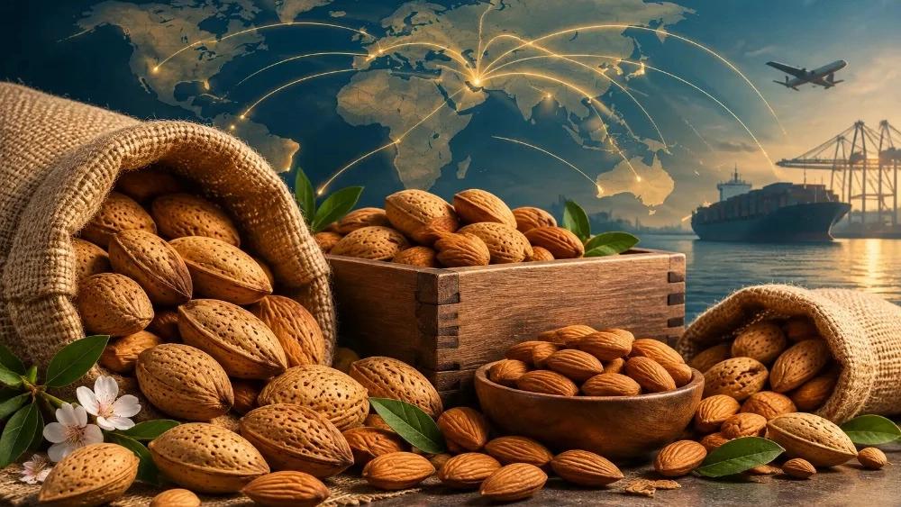 Wholesale sale and export of tree almonds in Tehran