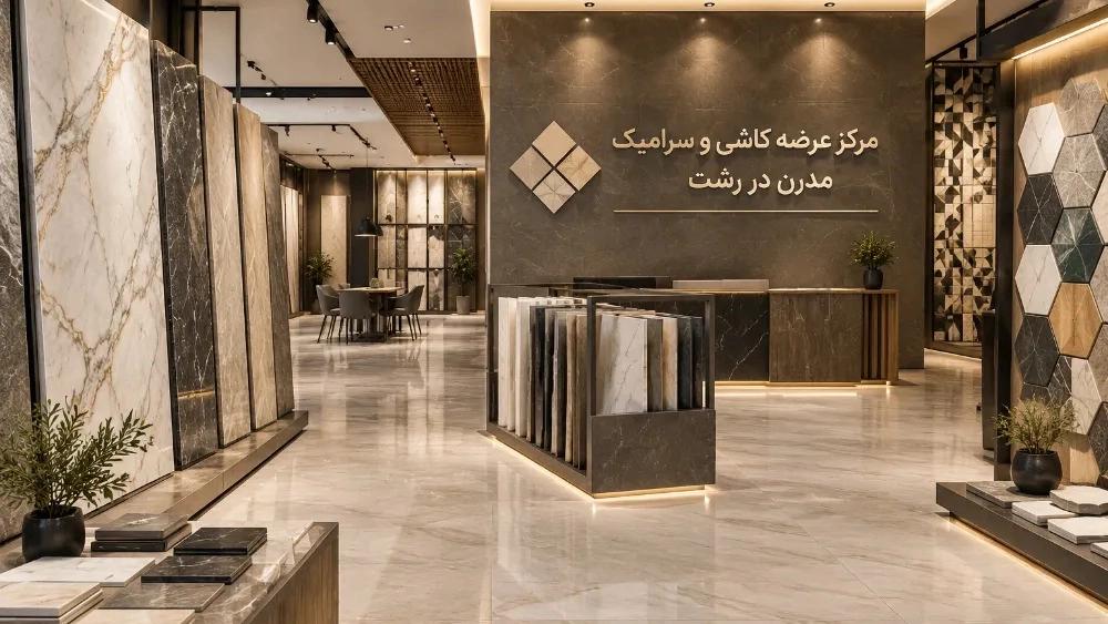 Modern and stylish ceramic tile supply center in Rasht