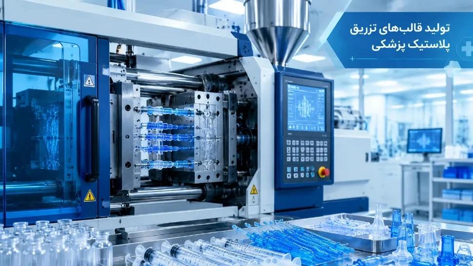 Production of plastic injection molds for medical equipment and consumables