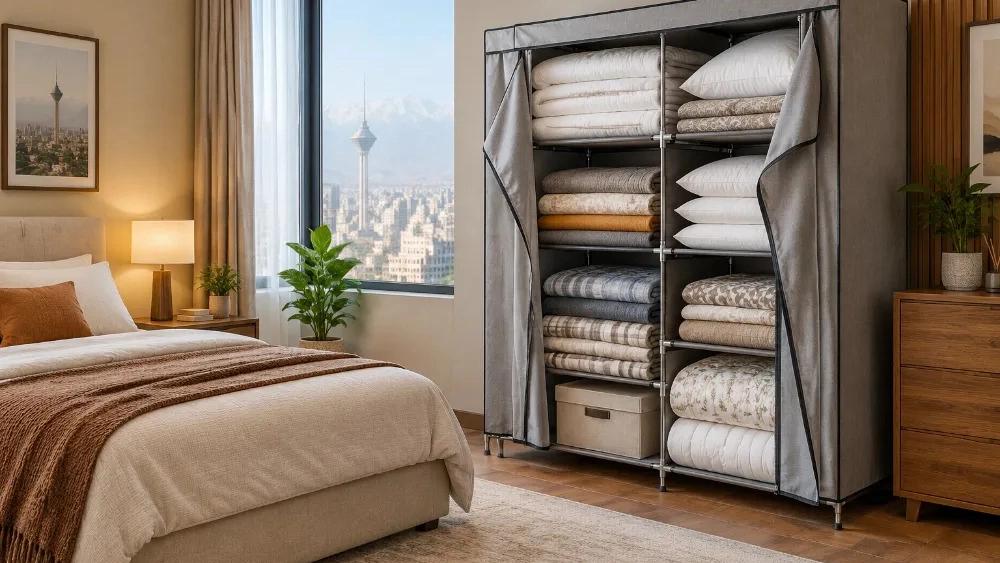Inquiry for the price of a large canvas bed wardrobe in Tehran