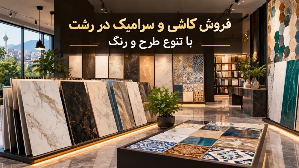 Sale of ceramic tiles in Rasht with a variety of designs and colors
