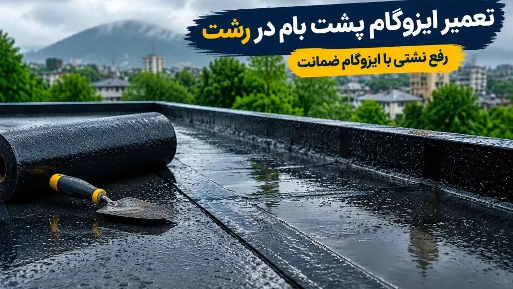 اصلاح ايزوغام السقف في رشت واصلاح التسرب
