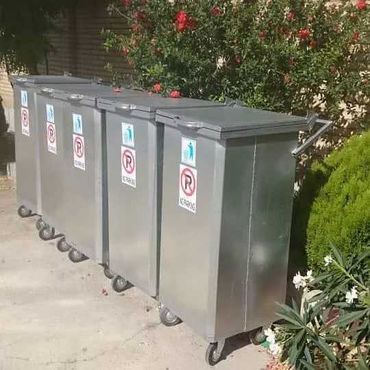 مخزن ۲۴۰ لیتری در دو طرح ۴ چرخ و ۲ چرخ