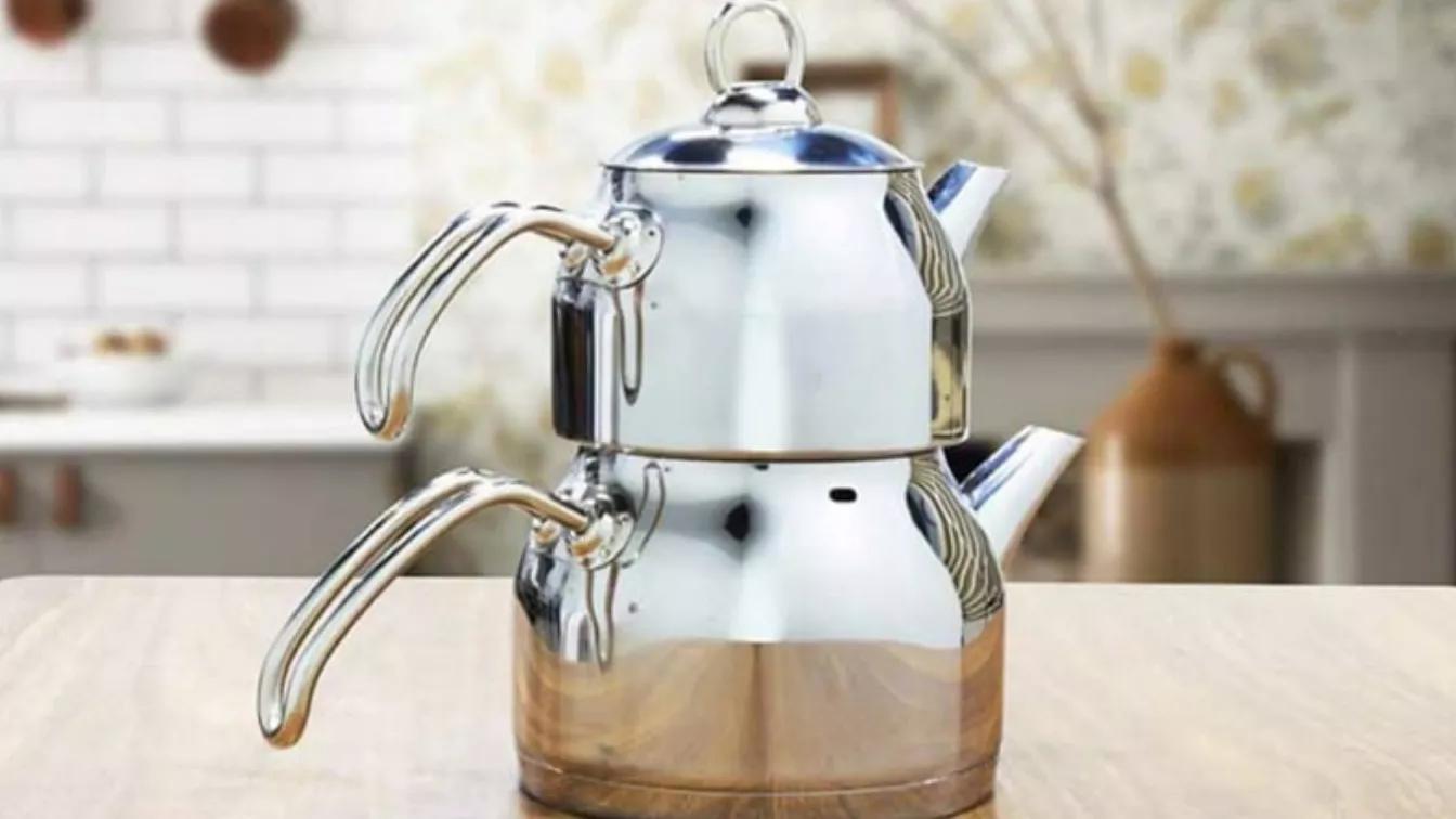 What sheets are steel kettles and teapots made of?