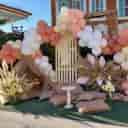 Radmard's birthday balloon arrangement and design in Brazjan Bushehr