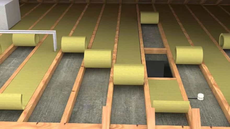 Application of stone wool in building